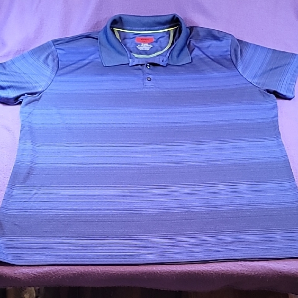 0772. EUC~ Alfani ~ Slim-Fit ~ XXL ~ Polo ~ Performance Stripe